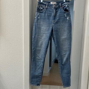 Abercrombie & Fitch The Super Skinny Ankle High Rise Jeans Curve Love